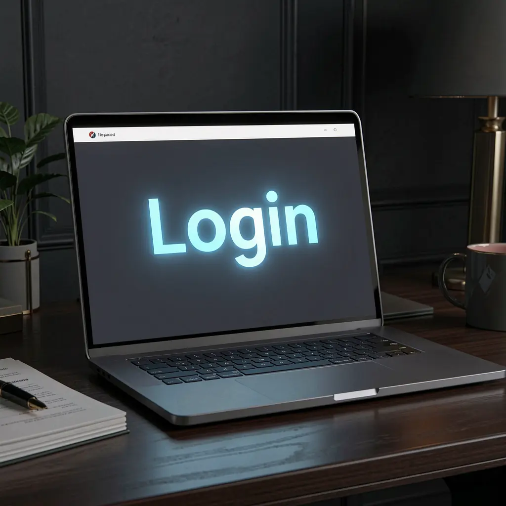 Close up of a laptop displaying the TINOLA BET login screen in a modern and secure interface designed for online casino access in the Philippines
